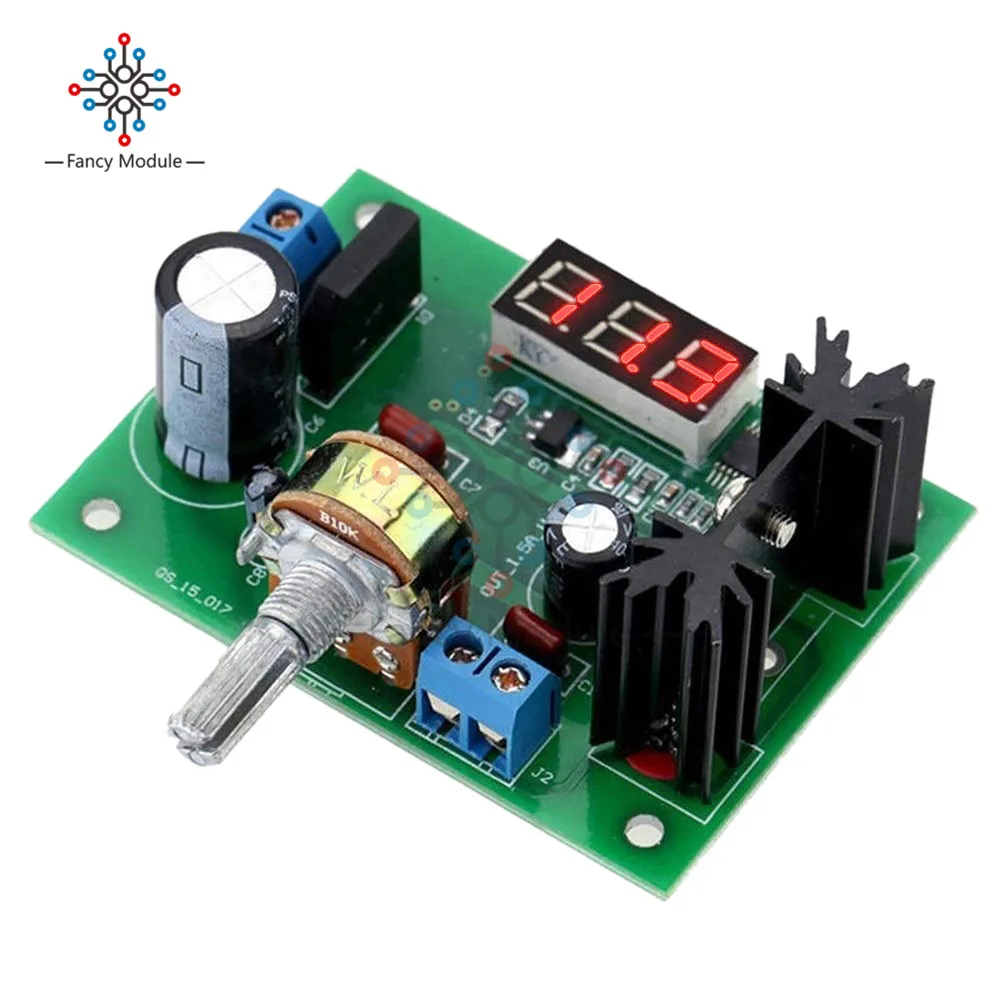 Diymore LM317 AC 0-22A/DC 0-30 в к DC 1,25-28 в 2A понижающий преобразователь модуль стабилизатор напряжения Вольтметр для Arduino