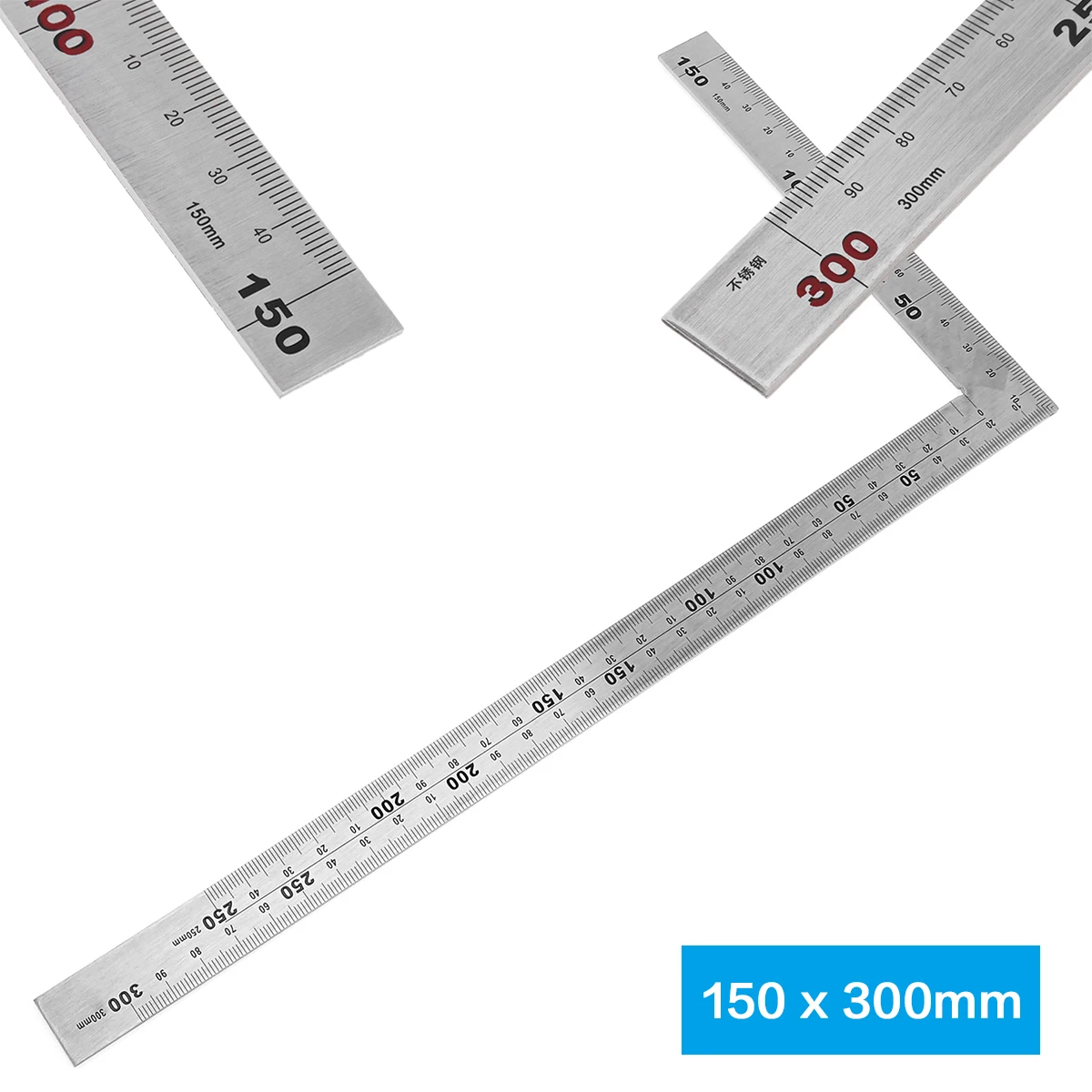 Квадратная линейка под прямым углом 90 градусов металлическая нержавеющая сталь