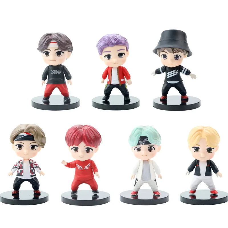 Новинка 7 шт. группа Bangtan Boy модели игрушек фигурки героев A.R.M.Y игрушки звезд KPOP TOP