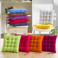 soft thicken pad chair cushion solid color tied rope chair cushion dining room kitchen office home decor chair cushion decor