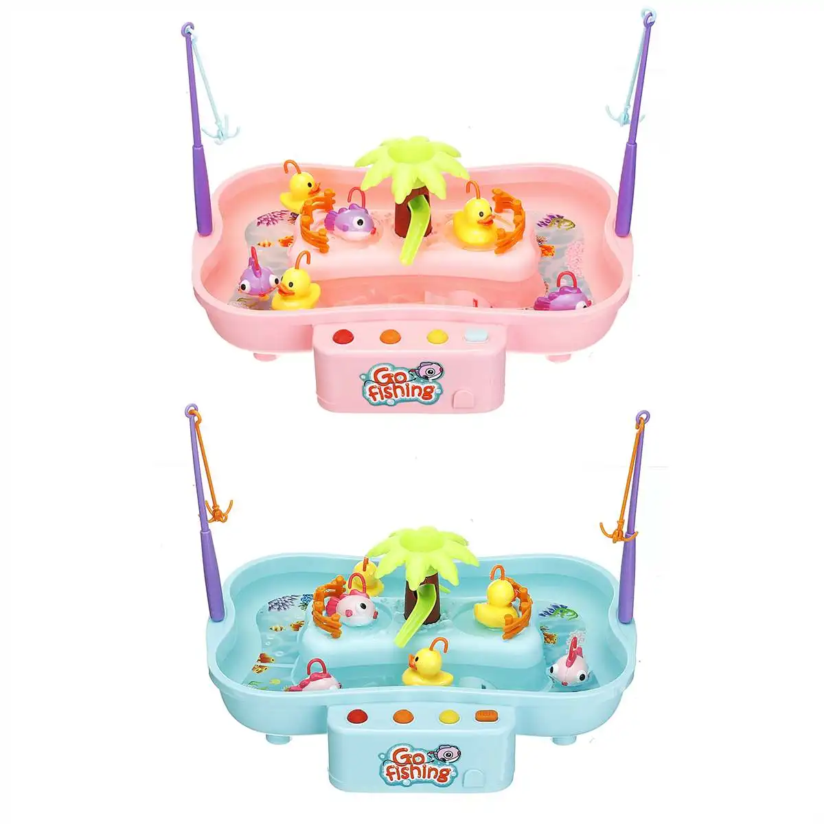 

Magnetic Electrionic Music Rotating Fishing Toys Children Board Play Fish Game Outdoor Sports Educational Interactive Toys Set