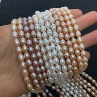 high quality aaa natural freshwater pearl rice shaped loose beads fashion creative diy handicraft necklace earrings accessories