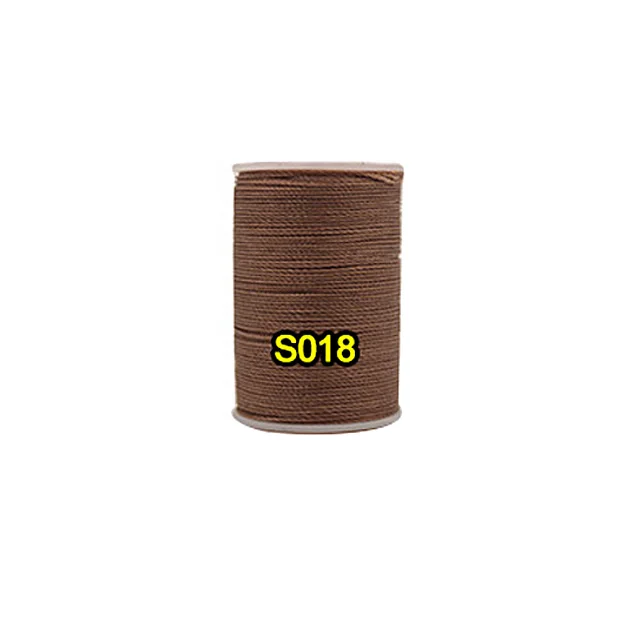 Medium brown Высокое качество 0,8 мм прочная полиэфирная нить DIY ремесло цвет Ручное шитье круглая вощеная нить, для кожаной одежды бумажник диван - Цвет: Medium brown