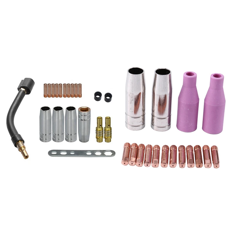 

1 комплект Mig Набор насадок 16 шт. AK15 & 20 шт. 15Ak Binzel фонарь расходные плазменного электрода и защитные колпачки и ссылка кончики стержней