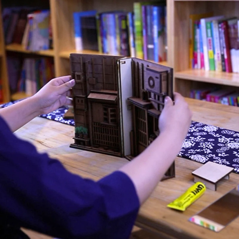 Деревянный книжный уголок вставки художественные закладки DIY Декор для книжной