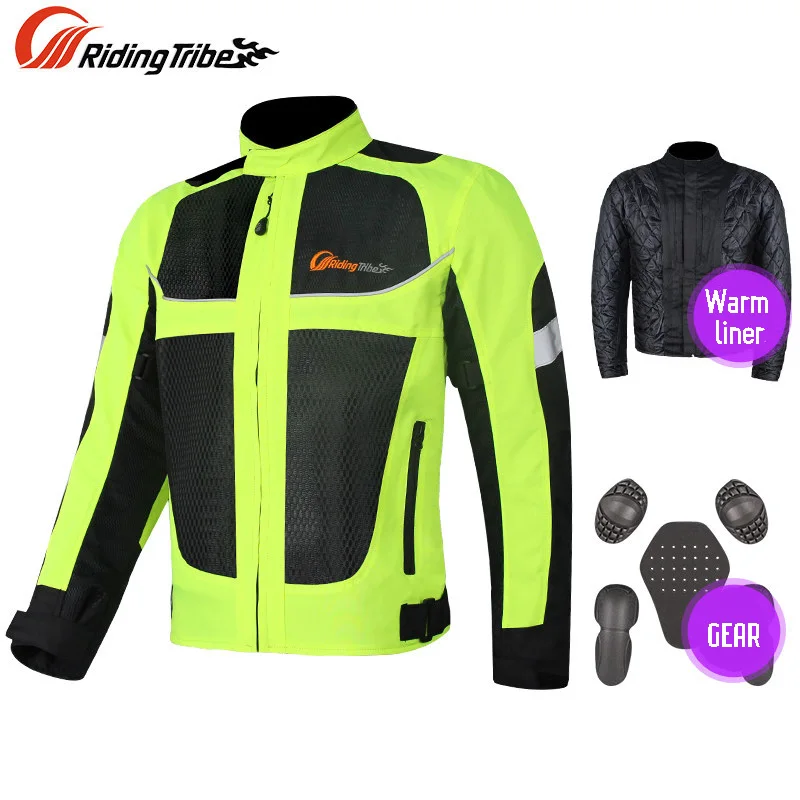 

Motorcycle Jacket Men Winter Warm Moto Jackets Protective Gear Reflective Cloth Motocross Jacket Body Protection Clothing