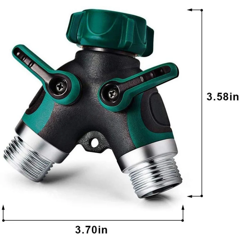 2 способа Y шланг сплиттер соединитель металлический открытый кран с удобной