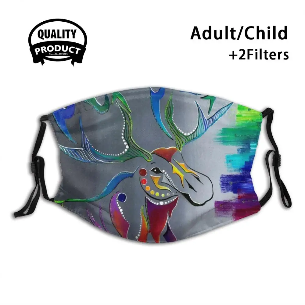 Модные маски-фильтры для рта маска взрослых и детей на лицо из акрила с рисунком