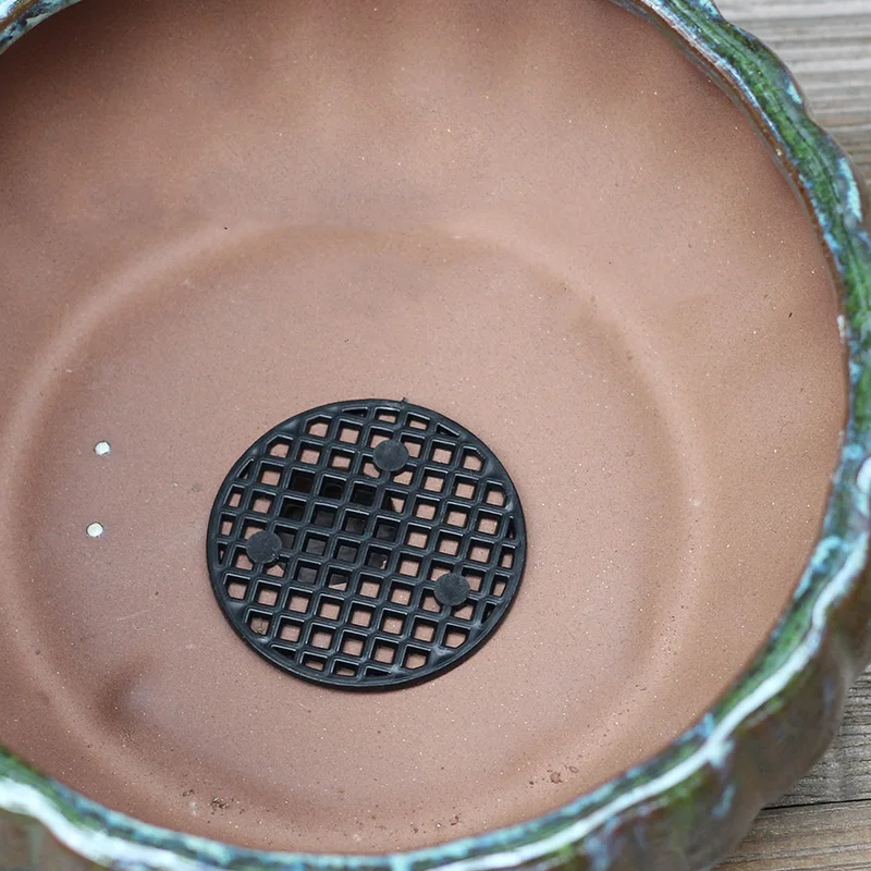 

HOT Plastic Flower Pot Bottom Hole Mesh Potted Plant Prevent Soil Loss Net Tools Black NDS