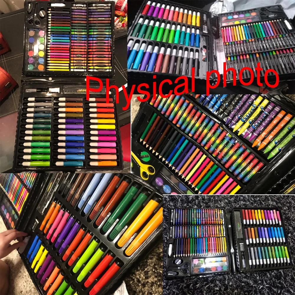 150 шт. цветной карандаш маркер для рисования кисть инструмент набор художника