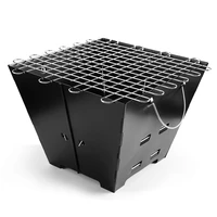 Stainless Steel Electrophoresis BBQ Grill Portable Foldable Barbecue Grill Ladder Type Kitchen Outdoor Picnic Grill Accessories