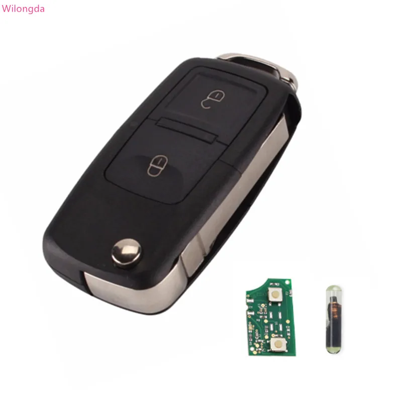 

Car Remote Key 2 button car key 434MHZ ID48 chip 1J0 959 753 N for Beetle Bora Polo Golf Passat VW VolksWagen auto key