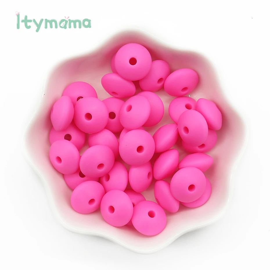 60pc BD020-37 Itymama, 60 шт., пищевые силиконовые счеты, бусины, жемчуг, силиконовые бусины, сделай сам, Прорезывание Зубов, уход за ребенком, ожерелье, соска, цепочка, детский Прорезыватель - Цвет: 60pc BD020-37