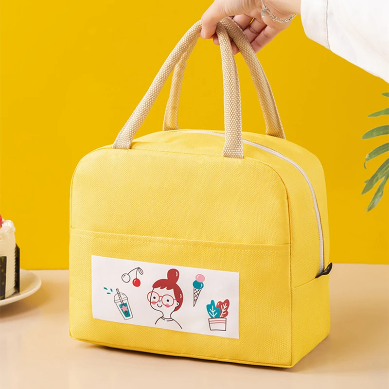 

Cartoon Lunch Bag Portable Bento Bag Student Children Lovely Colorful Bento Bag Outdoor Aluminum Foil Insulation Bag Ice Bag