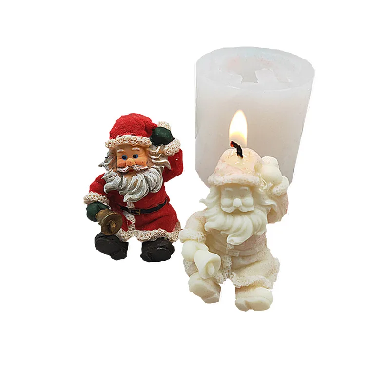 

Lydia Candle Plaster Epoxy Resin Mold Of Santa Claus Halloween Christmas Gift Decoration Mould