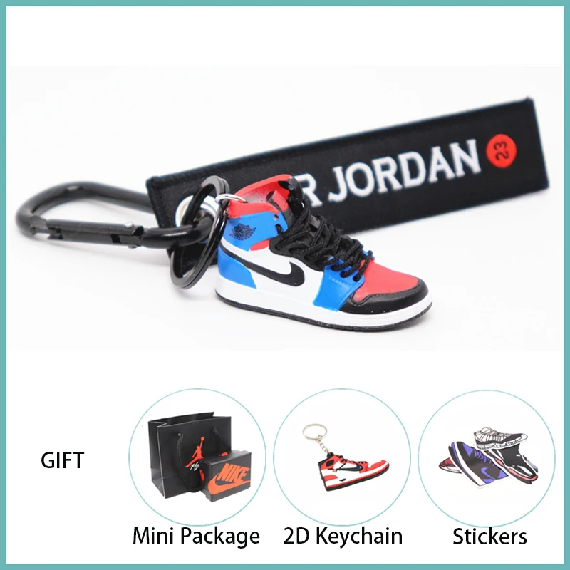 Новинка ручной работы 3D AJ Key ChaiAir Mini Jordan кроссовки модель милый брелок для ключей Баскетбольная обувь Подарочный Брелок для ключей модные украшения - Цвет: 26