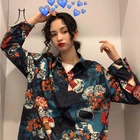 Женская винтажная блузка Heydress, свободная блузка с длинным рукавом и отложным воротником в стиле Харадзюку, для весны, 2020