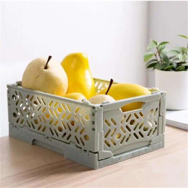 Складная пластиковая коробка для хранения VIERUODIS ванной комнаты настольная