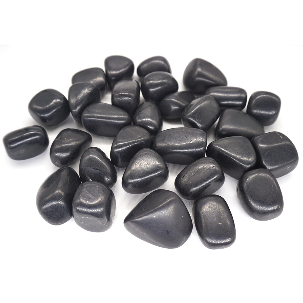 Природный бунгит опущенный камень исцеляющий кристалл минеральный сыпучий