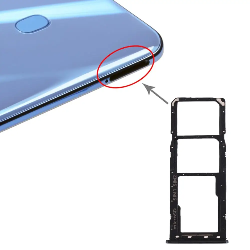 Лоток для SIM-карты Galaxy A20 A30 A50 лоток карт Micro SD сменный слот карты смартфона |