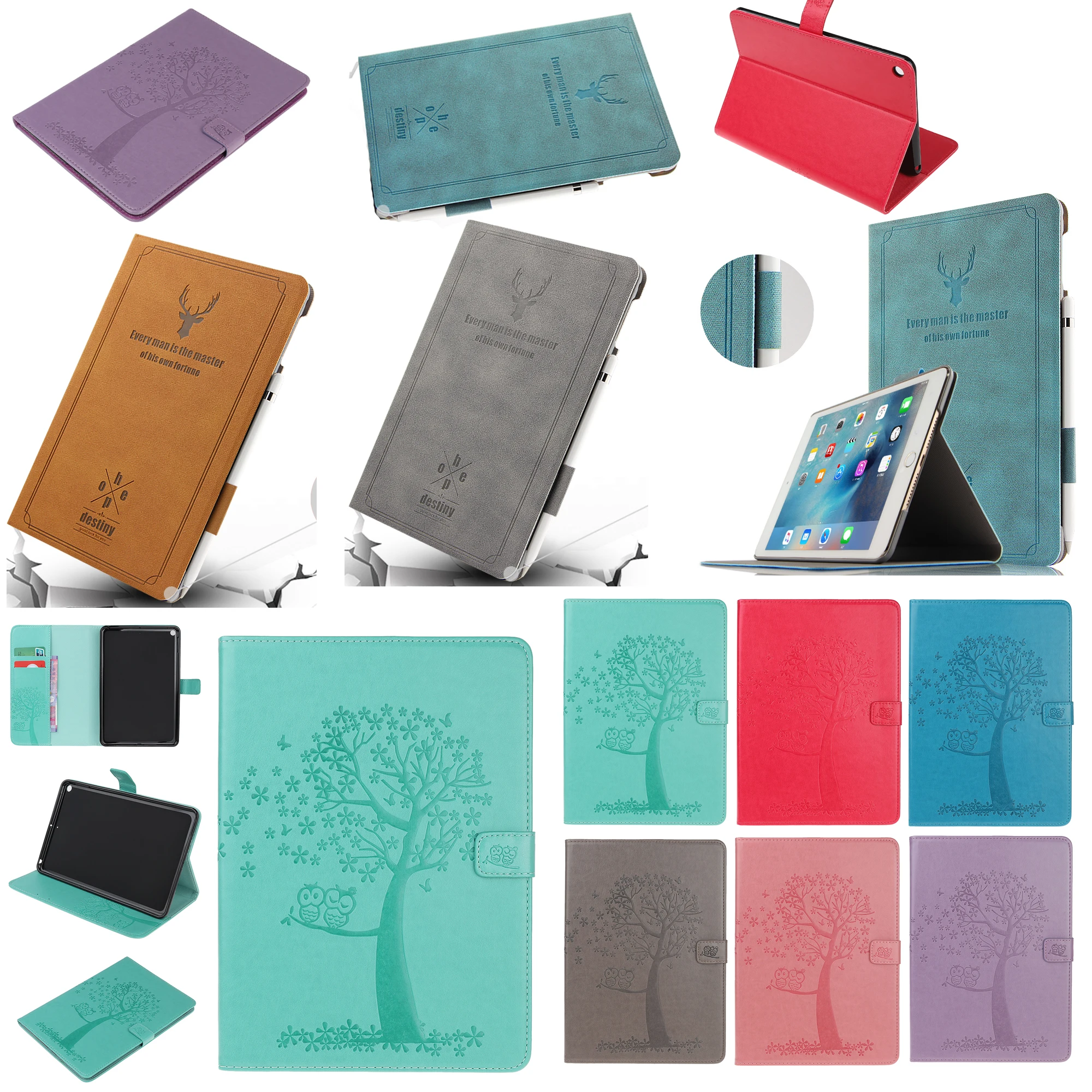 Чехол книжка с подставкой из искусственной кожи для Apple iPad Mini 5 Mini5 A2133 A2124 A2126 7 9