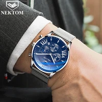 luxury watch chronograph sport mens watches quartz clock stainless steel male wristwatch relogio masculino fashion gift for men