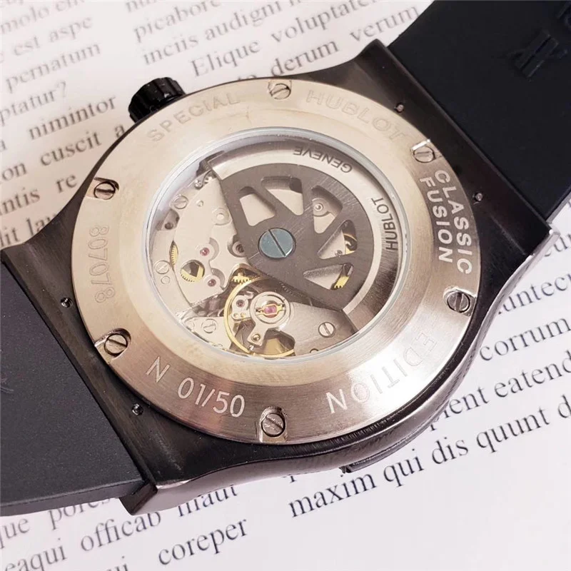 

HB 2021 NEW Luxury Brand Mens Watches Mechanical Wristwatches Stainless Steel Strap men's wristwatch classic business dress