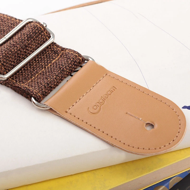 

Longteam Cotton and Linen Guitar Tail Nail Strap Acoustic Guitar Electric Guitar Diagonal Shoulder Strap