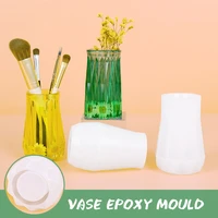 diy flower vase silicone molds tool multi shape casting resin moulds used for family decoration casting tools handicraft making
