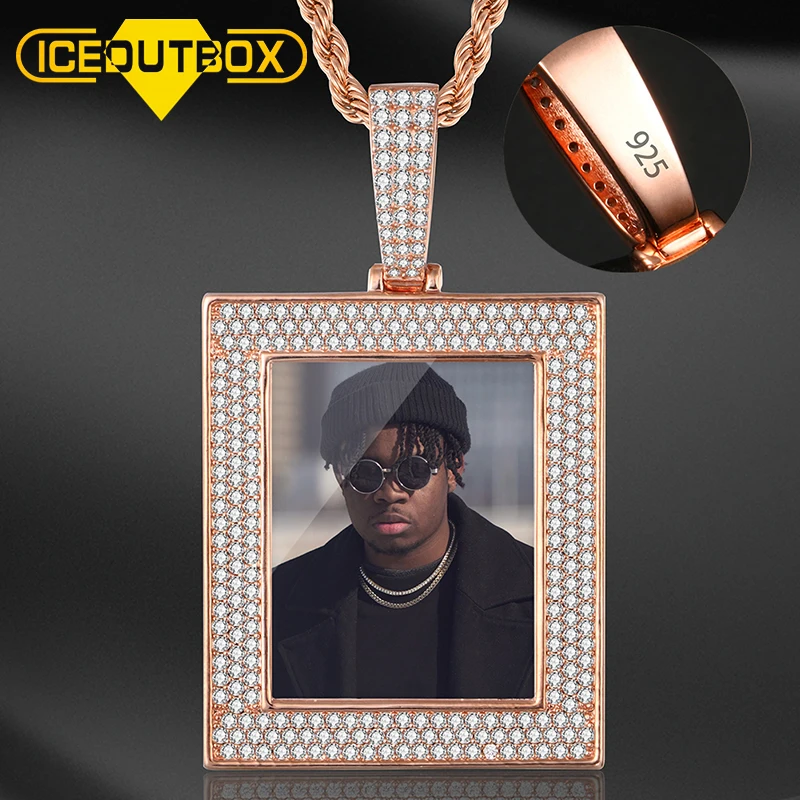 Квадратная коробка изготовленный на заказ картина памяти однотонные Медальоны