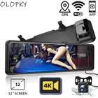 Зеркало-видеорегистратор, 12 дюймов, 2160P, 4K, Wi-Fi, GPS