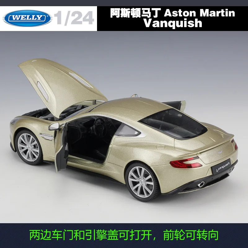 Модель автомобиля Welly 1:24 Aston Martin VANQUISH из сплава отлитые и игрушечные автомобили
