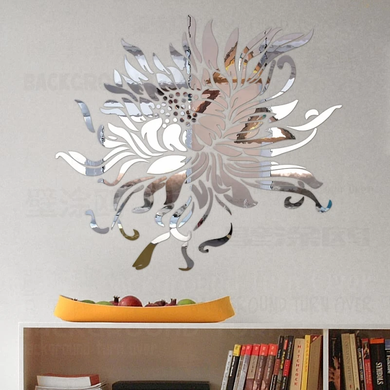Мягкие домашние зеркальные настенные наклейки для украшения комнаты Декор дома