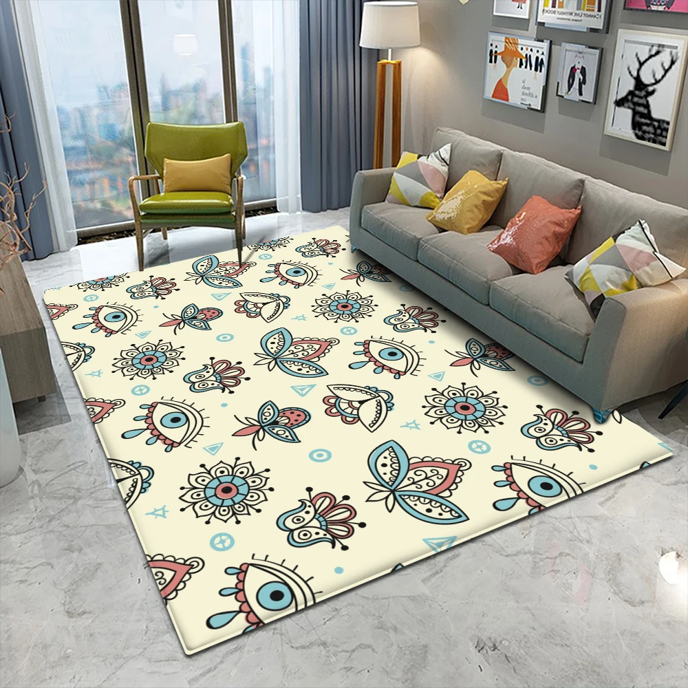 Коврики Alfombra Salon Area винтажный фланелевый ковер с узором скандинавский простой