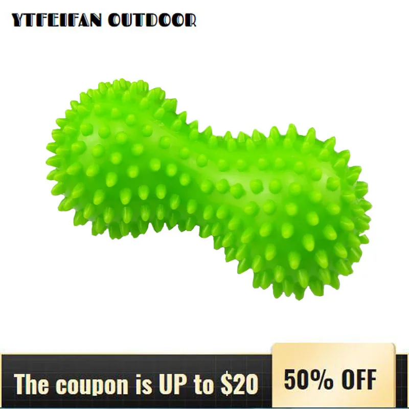 

PVC Hedgehog Peanut Massage Balls Foot Roller Massager with Trigger Point Massage Pilates Fitness Grip Fascia Ball Inflatable