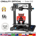 3D-принтер CREALITY Ender-3 V2, бесшумные Шаговые драйверы, цветной ЖК-дисплей 4,3 дюйма, стеклянная платформа