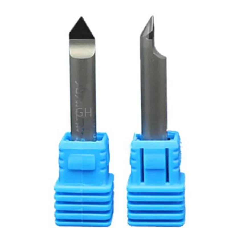 Diamond 6mm 8mm milling cutter engraving v Bits Flat Bottom 3d engraver carving tool for cnc stone Marble Granite Router set