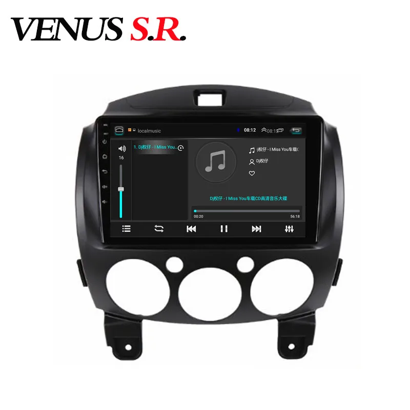 Автомобильный DVD-плеер VenusSR Android 8 1 GPS-навигация мультимедийный плеер для Mazda 2