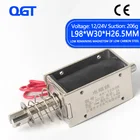 KK-1253B DC 12V 24V kepping Force 3,5-45N Travel 15mm Push  Pull type 1253B, открытая рама, электромагнитный линейный соленоид