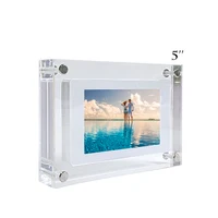 Cuttest Gift for loved-Horizental Display 5inch NFT Acrylic Picture Frame With 1G Internal Memory/ Speaker Inside / Type C Cable