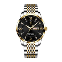 brand luxury men watches sports waterproof watch multi function calendar stainless steel quartz wrist watches relogio masculino