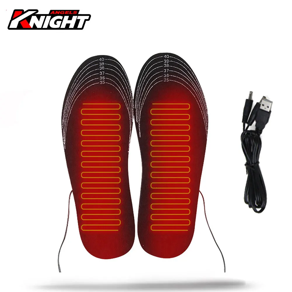 Стельки с подогревом от USB теплые для езды на мотоцикле зимние