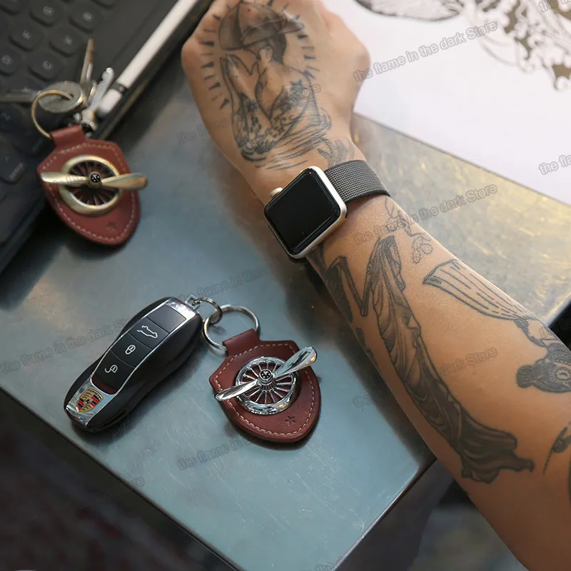 

Lsrtw2017 Leather Car Key Case Chain Buckle Chain for Audi A4 A6 A3 A5 A7 A8 Q3 Q5 Q7 Q8 Interior Accessories Styling Auto