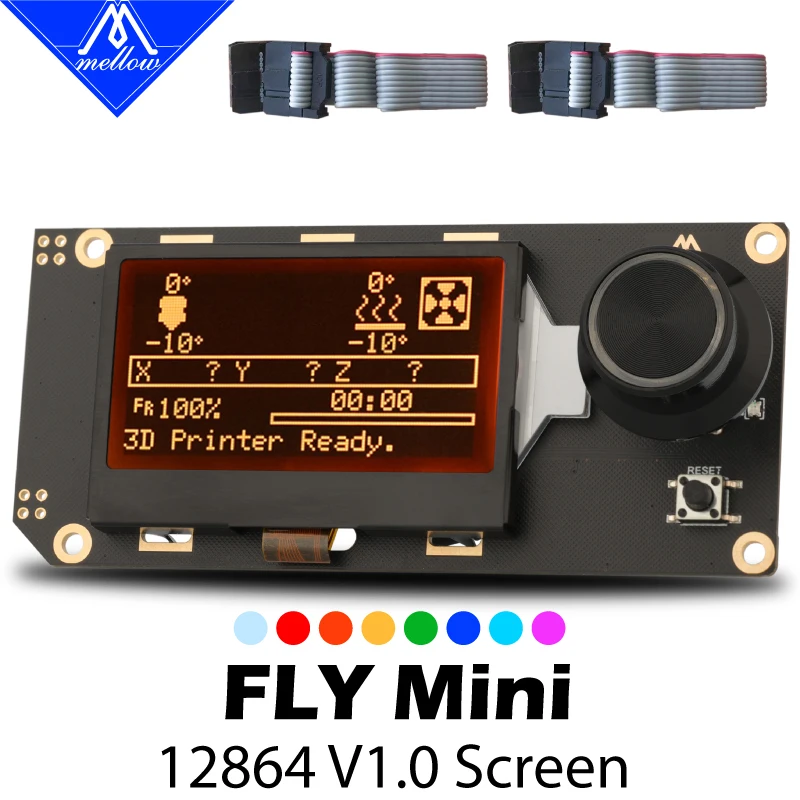 Дисплейный экран Mellow FLY Mini V1.0 12864 для ужина ⑥ Cdy Duet 2 Supper ⑥, SKR 1,3 1,4, MKS Marlin, Reprap и Klipper, панель управления