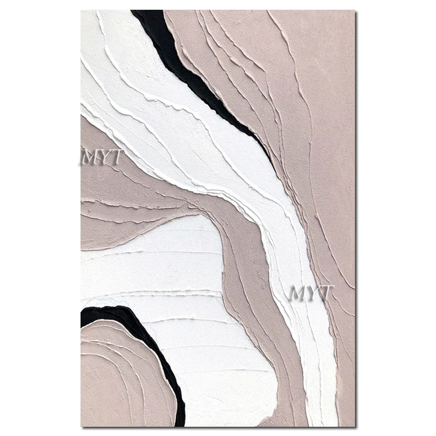 Новейший нож ручной работы текстурированная Толстая картина маслом на стену