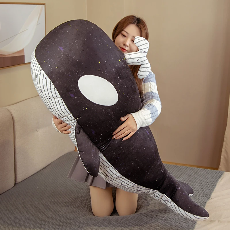 

25-90cm Simulation Whale Plush Toys Stuffed Fish Doll Shark Cartoon Soft Sleep Pillow Kids Girls Baby Funny Gifts