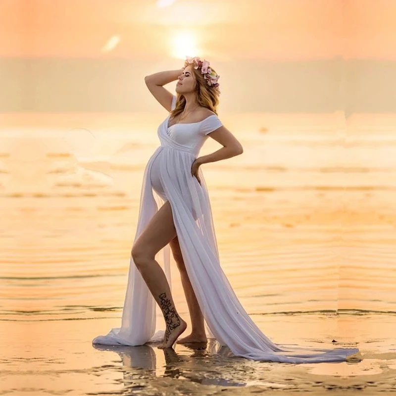 

Длинное платье для беременных реквизит для фотосъемки с боди вырез лодочкой стрейчевое платье для беременных платье для фотосъемки