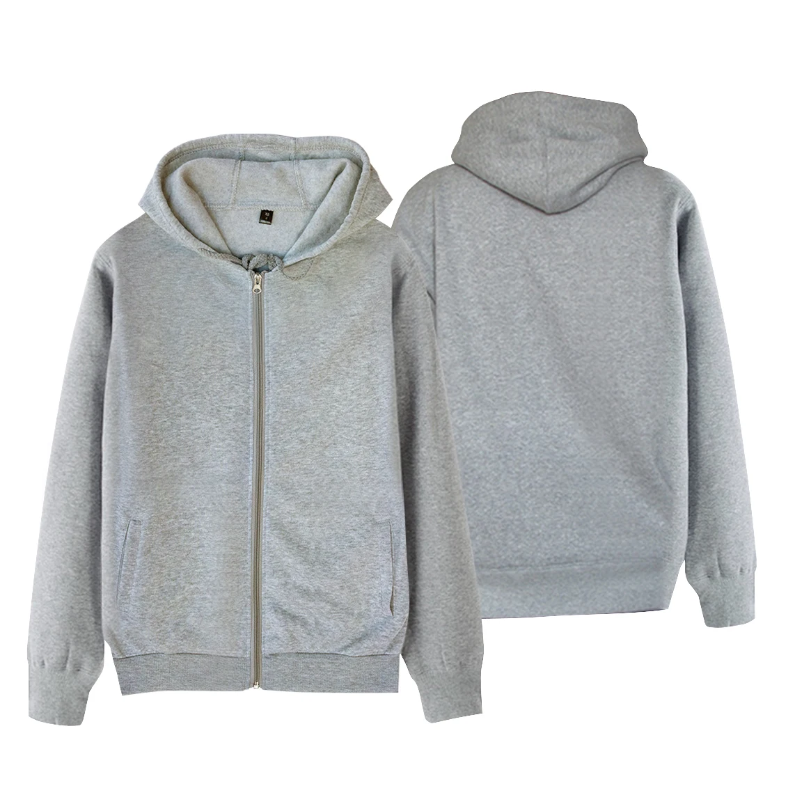 Женская флисовая толстовка на молнии черная серая белая темно-синяя желтая