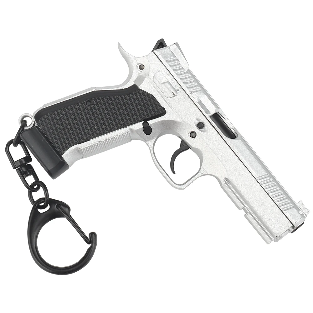 

Tactical Pistol Shape Keychain Mini Portable Decorations Detachable 92G Gun Weapon Keyring Key Chain Ring