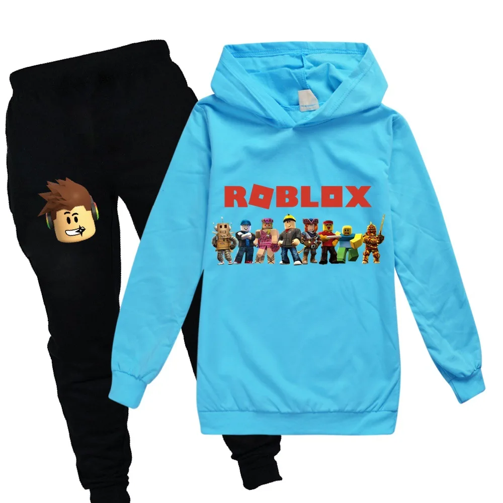 2021 Robloxing спортивный костюм детская одежда для мальчиков Мультяшные толстовки и